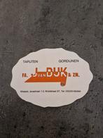 3829 Sticker Tapijten en Gordijnen van J. van Dijk & Zn., Verzamelen, Stickers, Ophalen of Verzenden, Gebruikt