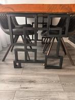 Eettafel met stoelen - kleine beschadiging, Huis en Inrichting, Tafels | Eettafels, Ophalen, Gebruikt, 100 tot 150 cm, 150 tot 200 cm