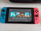 Nintendo Switch v2 compleet met extra's, Spelcomputers en Games, Spelcomputers | Nintendo Switch, Ophalen of Verzenden, Zo goed als nieuw