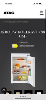 Atag KD67088A inbouw koelkast 88cm, Ophalen, Zonder vriesvak, Minder dan 85 cm, 100 tot 150 liter