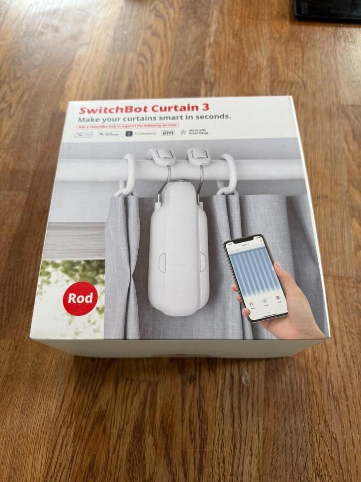 Switchbot curtain rod 3, Huis en Inrichting, Stoffering | Gordijnen en Lamellen, Nieuw, Minder dan 100 cm, 50 tot 100 cm, Ophalen of Verzenden