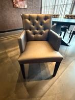 set van 8 luxe eetkamerstoelen met armleuning, Huis en Inrichting, Ophalen of Verzenden, Gebruikt, Bruin, Vijf, Zes of meer stoelen