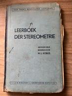Leerboek der stereometrie, boekje uit 1946, Ophalen of Verzenden