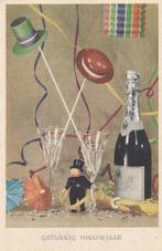 KERST SCHOORSTEENVEGER JAREN 50 MOOIE OUDE KAART KH891, Verzamelen, Ophalen of Verzenden, 1940 tot 1960, Ongelopen, Feest(dag)