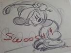 Mooie sketch van Mickey Mouse: Canine Caddy 1941, Antiek en Kunst, Kunst | Tekeningen en Foto's, Ophalen of Verzenden