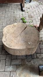 Boomstamtafel op wieltjes, Ophalen, 50 tot 100 cm, Rond, 50 tot 100 cm