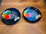 2x Bord 'Soupe de Poisson' - Joyce van Oorschot, Huis en Inrichting, Keramiek, Ophalen of Verzenden, Zo goed als nieuw, Bord(en)