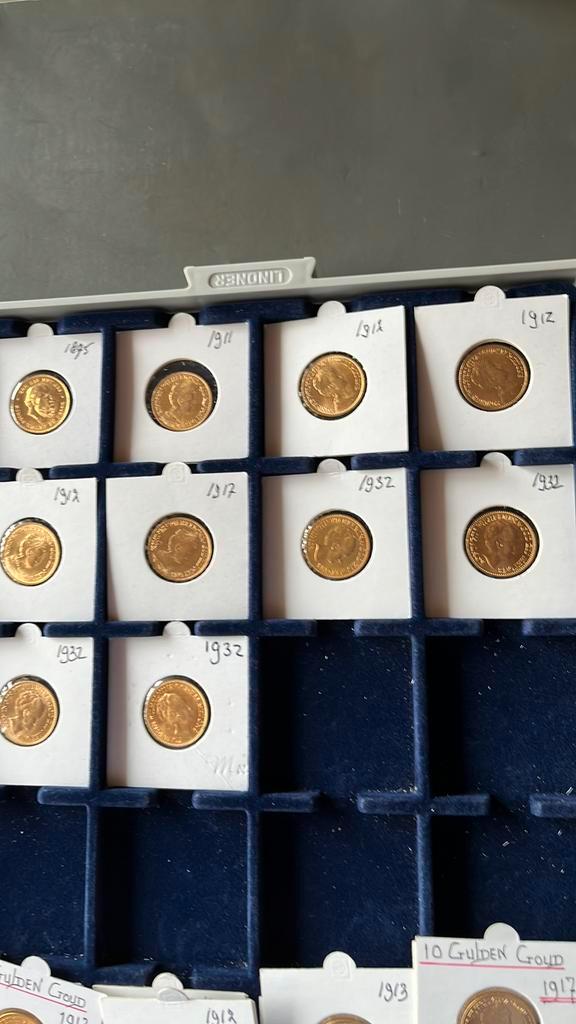 Gouden tientjes, Postzegels en Munten, Munten | Nederland, Setje, Overige waardes, Koningin Wilhelmina, Goud, Ophalen of Verzenden