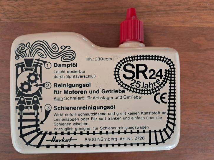 SR24 modelbaanolie, grote verpakking met 230ml inhoud, Hobby en Vrije tijd, Modeltreinen | H0, Zo goed als nieuw, Locomotief, Gelijkstroom
