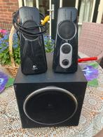 Logitech speakerset Z523, Computers en Software, Pc speakers, Ophalen of Verzenden, Gebruikt