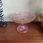 Fruitschaal op voet, Huis en Inrichting, Schaal, Rond, Ophalen of Verzenden, Glas