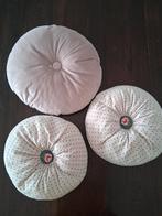 3 Ronde Kussens - Roze Tinten, Ophalen of Verzenden