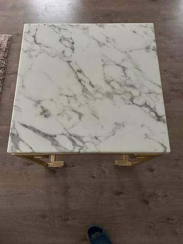 Marmer salon tafel goud beschikbaar voor biedingen