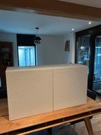 Twee witte IKEA Besta kasten met Laxviken deuren, Ophalen, Zo goed als nieuw, Minder dan 150 cm, Minder dan 100 cm