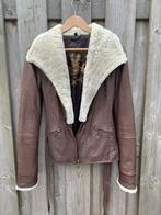 Dames leren jack van het merk Transmission Maat S, Maat 38/40 (M), Bruin, Transmission, Nieuw