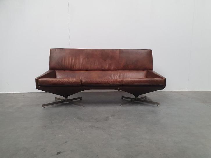 Georges van Rijck Beaufort 50s vintage design bank, Huis en Inrichting, Banken | Sofa's en Chaises Longues, Gebruikt, Driepersoons