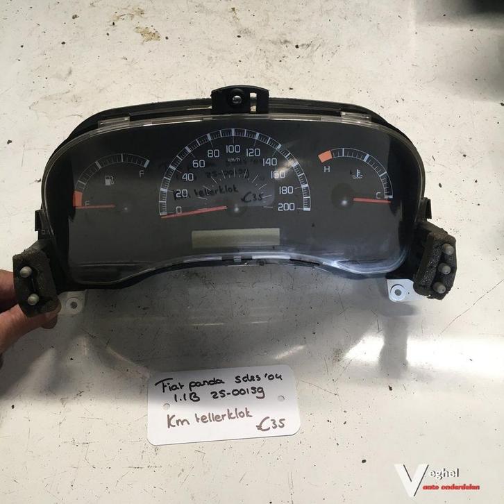 Fiat Panda 5drs 1.1 B 2004 2500159   Km Tellerklok   4680154, Auto-onderdelen, Dashboard en Schakelaars, Gebruikt, Ophalen of Verzenden