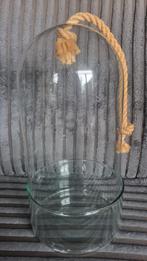 Stoere Glazen Stolp met Touw - 30cm Hoog, Huis en Inrichting, Woonaccessoires | Stolpen, Ophalen of Verzenden, Zo goed als nieuw