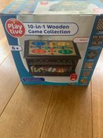 Grote speldoos 10 in 1 houten spellencollectie. Nieuw, Hobby en Vrije tijd, Gezelschapsspellen | Bordspellen, Vijf spelers of meer