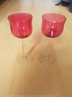 Set kristallen glazen rood, Antiek en Kunst, Antiek | Glas en Kristal, Ophalen of Verzenden