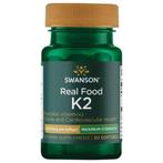SWANSON Real Food K2, Vitamin K2 200 mcg, 30 softgels, Sport en Fitness, Ophalen of Verzenden, Nieuw, Overige typen