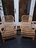 Rotan Stoelen Set, Huis en Inrichting, Stoelen, Ophalen, Gebruikt, Twee, Bruin