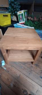 Teakhout tafeltje 50*50*46, Ophalen, 50 tot 100 cm, 50 tot 100 cm, Zo goed als nieuw