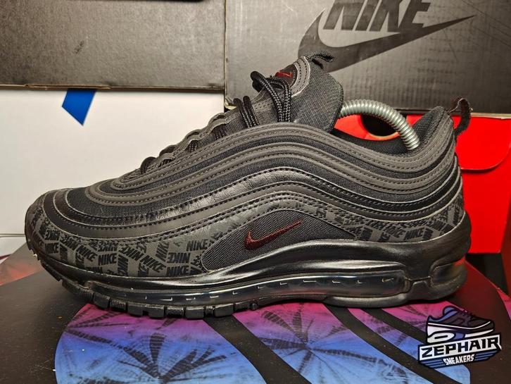 Nike Air Max 97 'Reflective Black' EU42 2018, Kleding | Heren, Schoenen, Gedragen, Sneakers of Gympen, Zwart, Ophalen of Verzenden