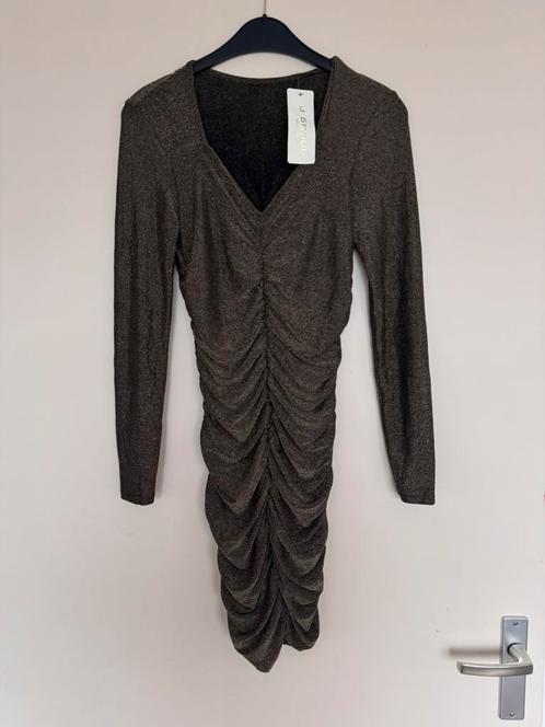 Glitterjurk volledig van stretch met lurexdraad one size, Kleding | Dames, Jurken, Nieuw, Maat 38/40 (M), Zwart, Boven de knie