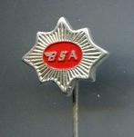 BSA rood op zilverkleurig motorfiets speldje ( G_005a ), Verzenden, Nieuw, Transport, Speldje of Pin