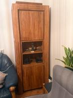 Houten kast met deuren en planken, Gebruikt, Eikenhout, 150 tot 200 cm, 25 tot 50 cm