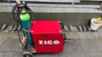 Tico Mig 200C lasapparaat compleet met gasfles en reduceer., Doe-het-zelf en Verbouw, Ophalen, Gebruikt, 150 tot 250 ampère, Co2