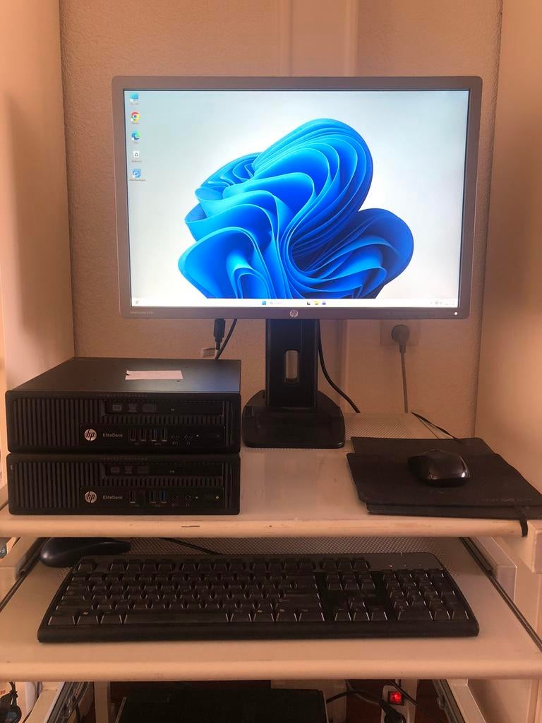 Partij 8x HP EliteDesk i3 met 8 GB RAM en 120 GB SSD, Ophalen of Verzenden, Zo goed als nieuw, 3 tot 4 Ghz, SSD