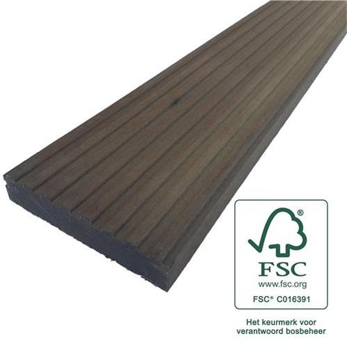 FSC 100% Vlonderplank Louro Itauba 28 x 145 x 2750, Tuin en Terras, Palen, Balken en Planken