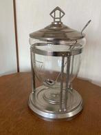 Authentieke bowl kom / schaal met lepel en deksel, Ophalen