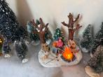 Lemax Wintertafereel met Kampvuur, Diversen, Kerst, Ophalen of Verzenden, Zo goed als nieuw