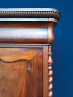 Antieke Biedermeier kast, linnenkast, kledingkast, mahonie, Ophalen