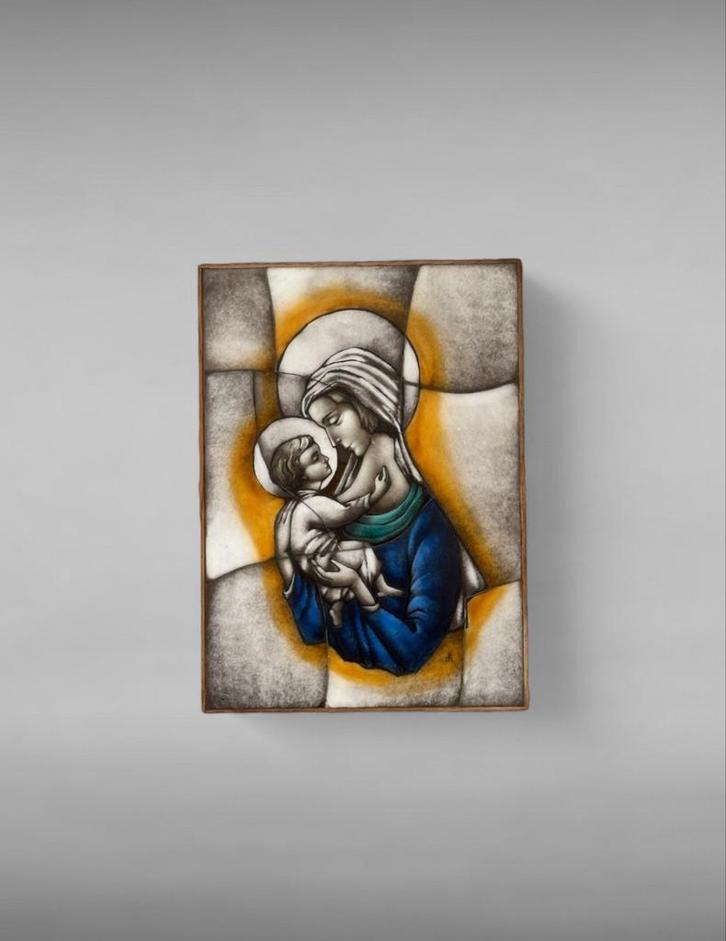 Icoon Gebroeders van Paridon Maria met Kind kunst religieus, Antiek en Kunst, Antiek | Religie, Ophalen of Verzenden