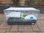 Hamsterkooi 95x57x50 cm inclusief zaagsel, voer & attributen, Dieren en Toebehoren, Kooi, Minder dan 60 cm, Zo goed als nieuw