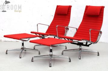 Vitra EA124 Fauteuils Kruk Lounge Eames Vintage Design Jaren beschikbaar voor biedingen