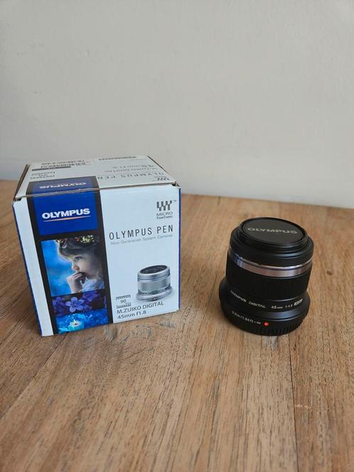 Olympus M.ZUIKO DIGITAL 45mm 1:1.8, Audio, Tv en Foto, Fotografie | Lenzen en Objectieven, Zo goed als nieuw, Ophalen of Verzenden