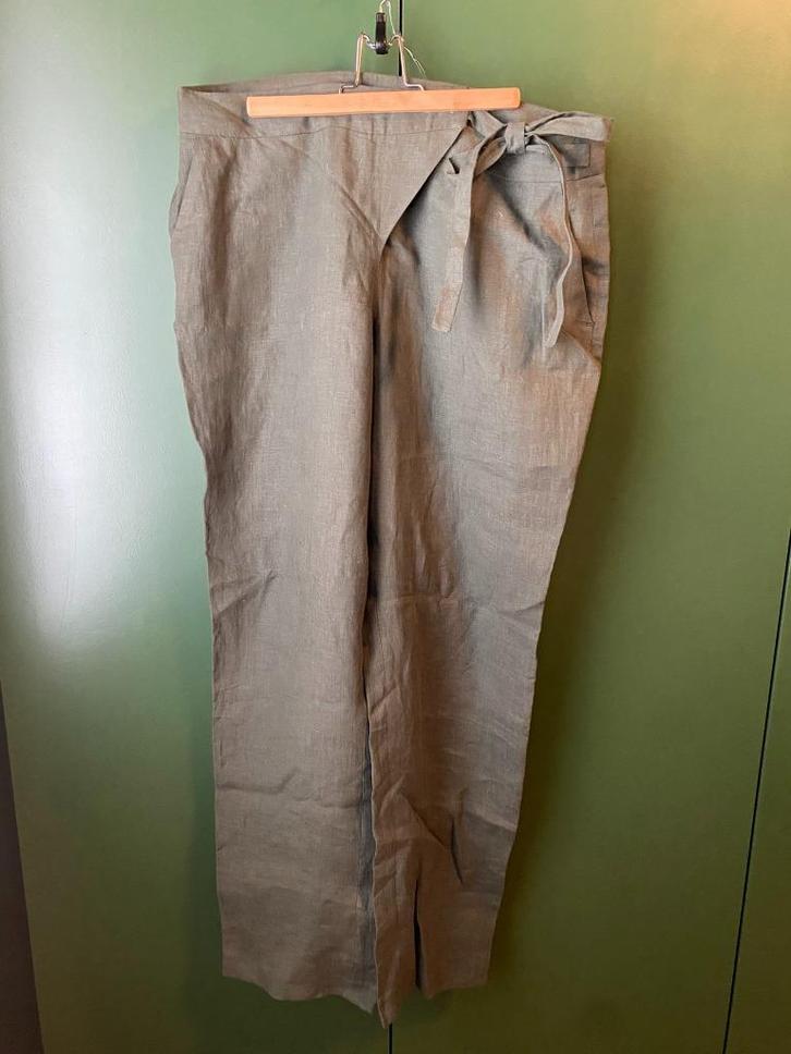 Linnen DIKA broek en katoenen Halara broeken, Kleding | Dames, Broeken en Pantalons, Nieuw, Maat 46/48 (XL) of groter, Groen, Lang