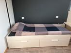 Brimnes ikea wit eenpersoonsbed zgan, Ophalen, Zo goed als nieuw, Eenpersoons
