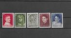 Nederland 1957, NVPH 702 t/m 706, Ongebruikt., Verzenden, Na 1940, Postfris