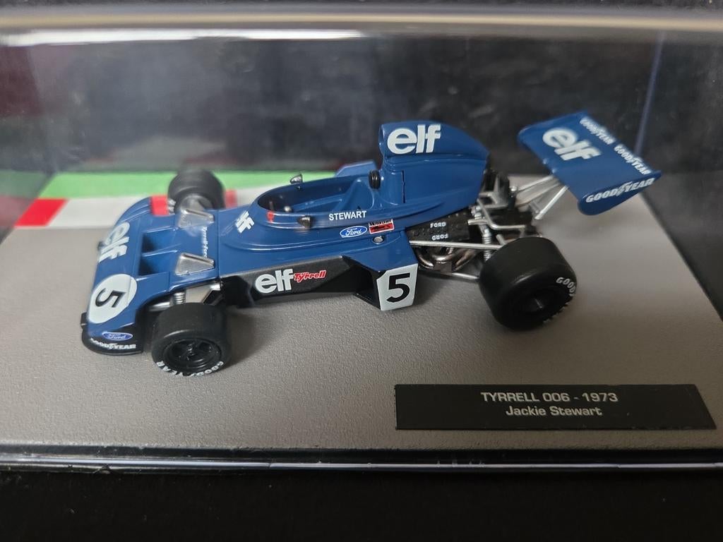 Tyrrell 006 F1 1973 – Jackie Stewart – schaal 1:43, Ophalen of Verzenden, Auto, Overige merken