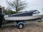 leuke tour/visboot met 9,9pk yamaha en trailer, Watersport en Boten, Tot 10 pk, Ophalen of Verzenden, Zo goed als nieuw, 3 tot 6 meter