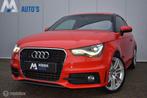 Audi A1 1.4 TFSI S-Line Misanorot Airco Cruise Navi 18" LMV, Auto's, Voorwielaandrijving, Euro 5, 4 stoelen, Leder en Stof