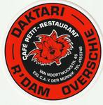 Sticker horeca café Daktari Overschie van Noortwijckstraat, Verzenden, Zo goed als nieuw, Overige typen