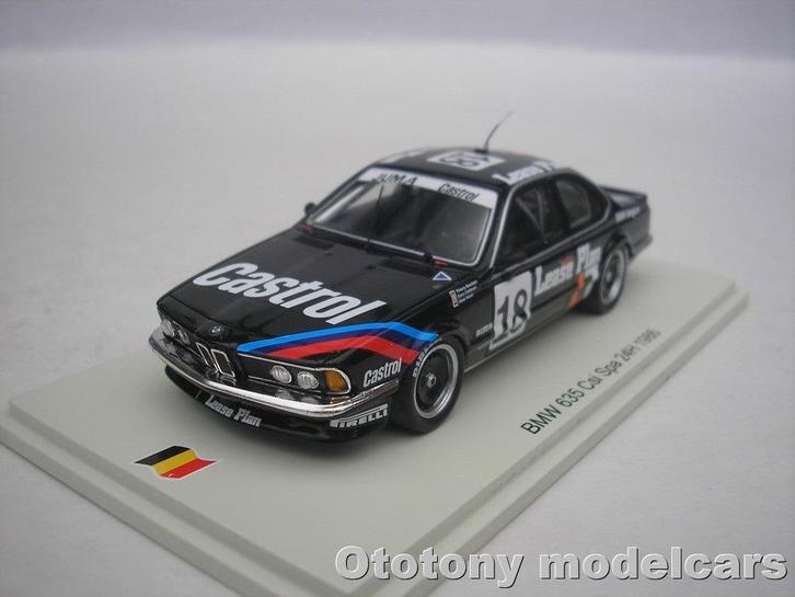 Bmw 635 CSI #18 24h Spa 1986 Th. Boutsen 1/43 Spark, Hobby en Vrije tijd, Modelauto's | 1:43, Nieuw, Auto, Overige merken, Ophalen of Verzenden