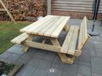 Robuuste picknicktafel nieuw gemaakt, Tuin en Terras, Ophalen, Nieuw, Rechthoekig, Hout